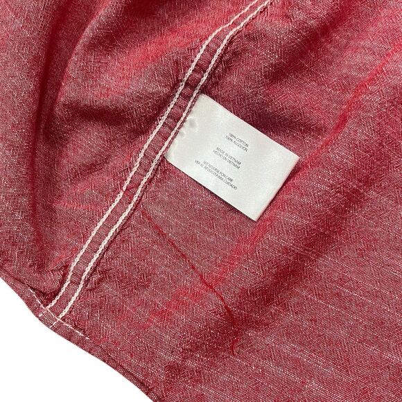 Woolrich Red Heather Sports Cotton Button Down XL - Picture 4 of 4